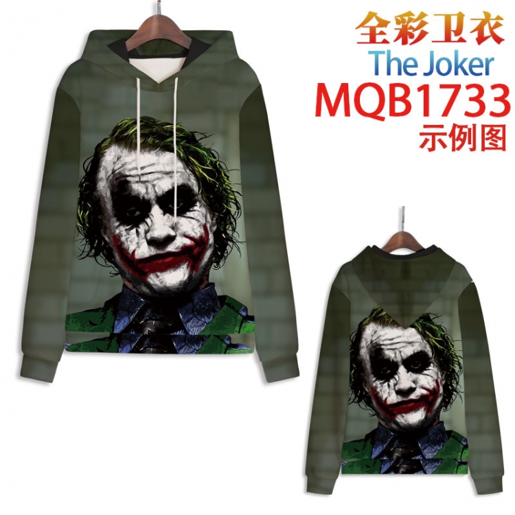 The Joker Full Color Patch pocket Sweatshirt Hoodie EUR SIZE 9 sizes from XXS to XXXXL MQB1733