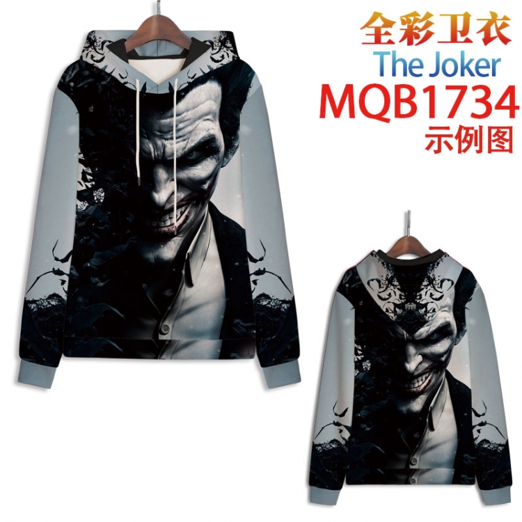 The Joker Full Color Patch pocket Sweatshirt Hoodie EUR SIZE 9 sizes from XXS to XXXXL MQB1734