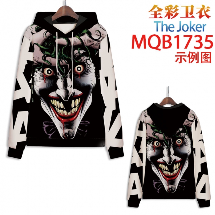 The Joker Full Color Patch pocket Sweatshirt Hoodie EUR SIZE 9 sizes from XXS to XXXXL MQB1735