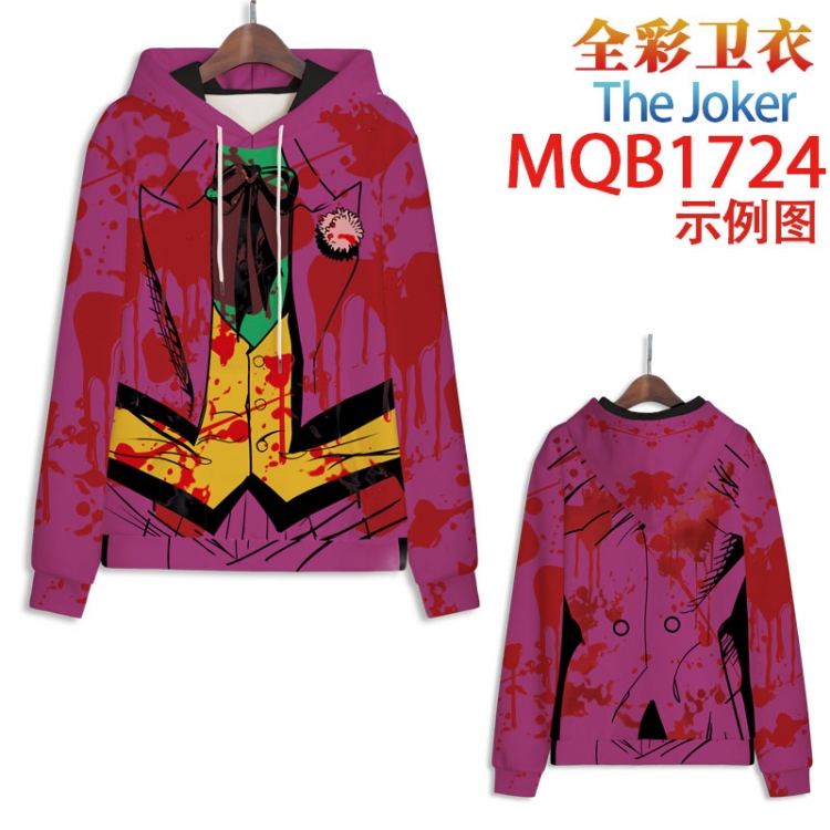 The Joker Full Color Patch pocket Sweatshirt Hoodie EUR SIZE 9 sizes from XXS to XXXXL MQB1724