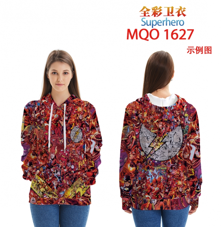 Superhero Full Color Patch pocket Sweatshirt Hoodie EUR SIZE 9 sizes from XXS to XXXXL MQO1627 