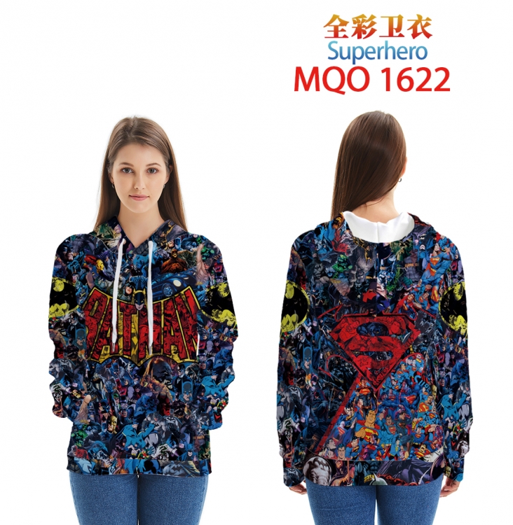 Superhero Full Color Patch pocket Sweatshirt Hoodie EUR SIZE 9 sizes from XXS to XXXXL MQO1622 