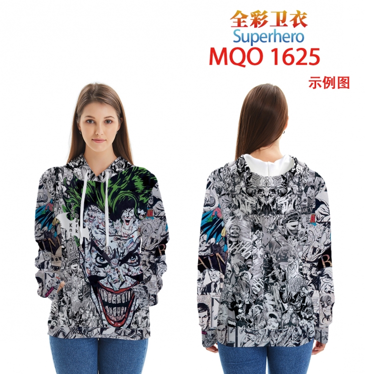 Superhero Full Color Patch pocket Sweatshirt Hoodie EUR SIZE 9 sizes from XXS to XXXXL MQO1625 