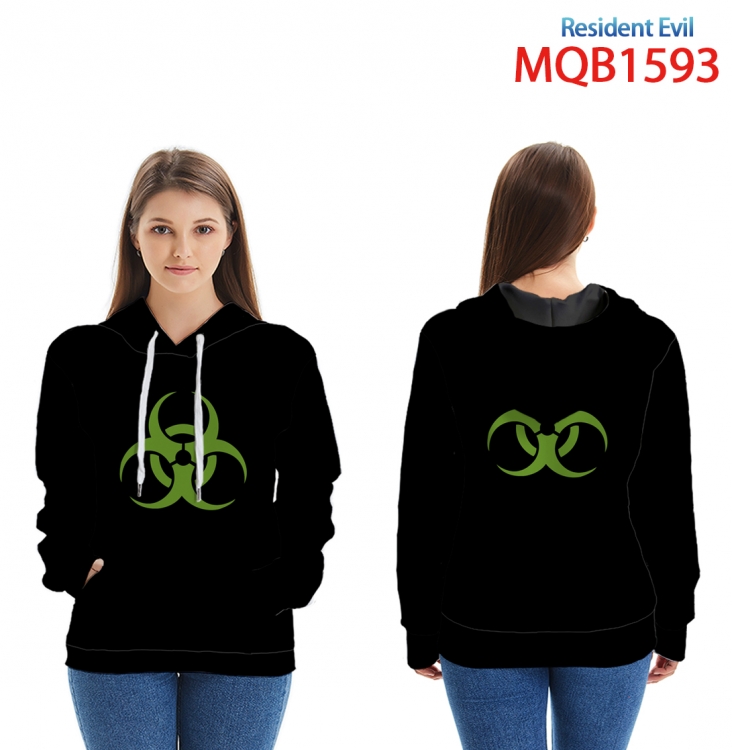 Resident Evil Full Color Patch pocket Sweatshirt Hoodie EUR SIZE 9 sizes from XXS to XXXXL MQB1593