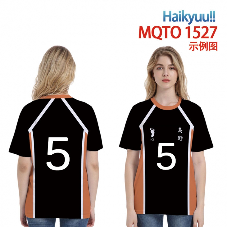 Haikyuu!! periphery 3D Full color printing flower short sleeve T-shirt 2XS-4XL, 9 sizes MQTO1527