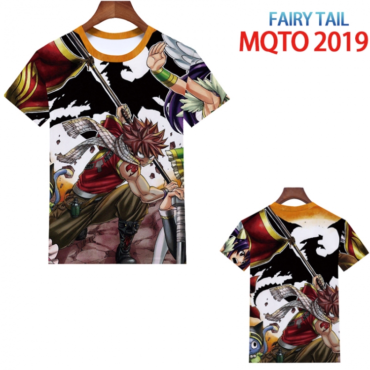 Fairy tail periphery 3D Full color printing flower short sleeve T-shirt 2XS-4XL, 9 sizes MQTO2019
