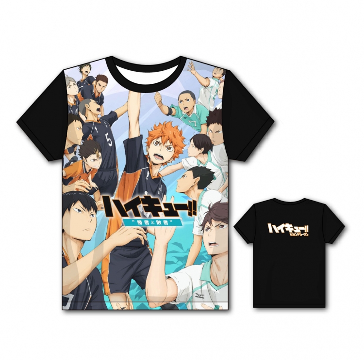 Haikyuu!! Full color printing flower short sleeve T-shirt S-5XL, 8 sizes  PQ13