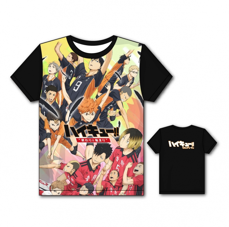 Haikyuu!! Full color printing flower short sleeve T-shirt S-5XL, 8 sizes  PQ15