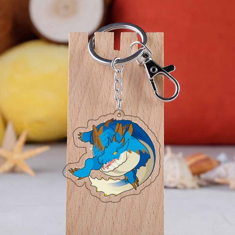 Monster Hunter Anime acrylic keychain price for 5 pcs  4809
