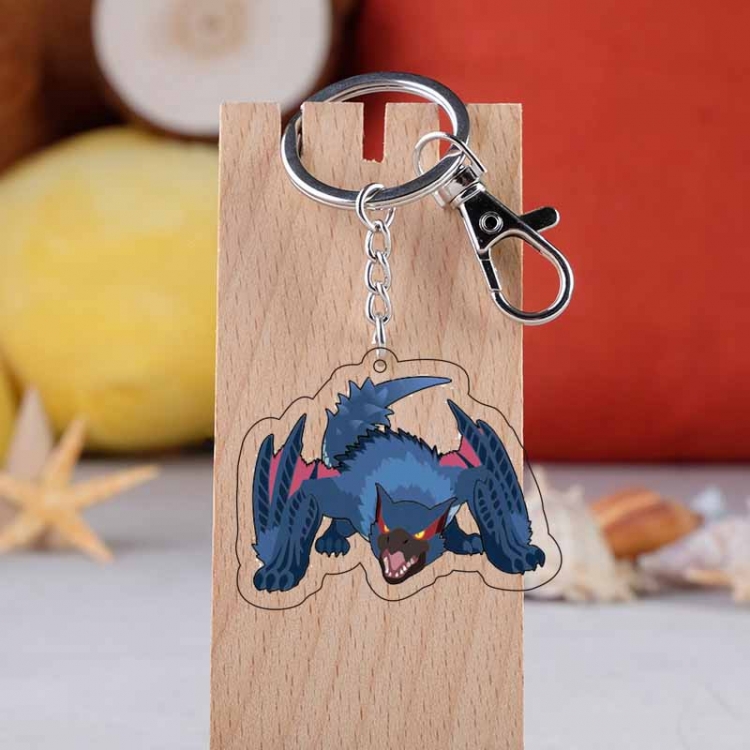 Monster Hunter Anime acrylic keychain price for 5 pcs  4804