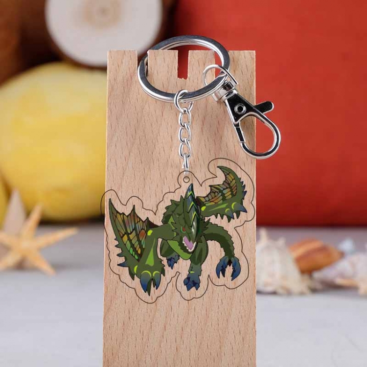 Monster Hunter Anime acrylic keychain price for 5 pcs  4808
