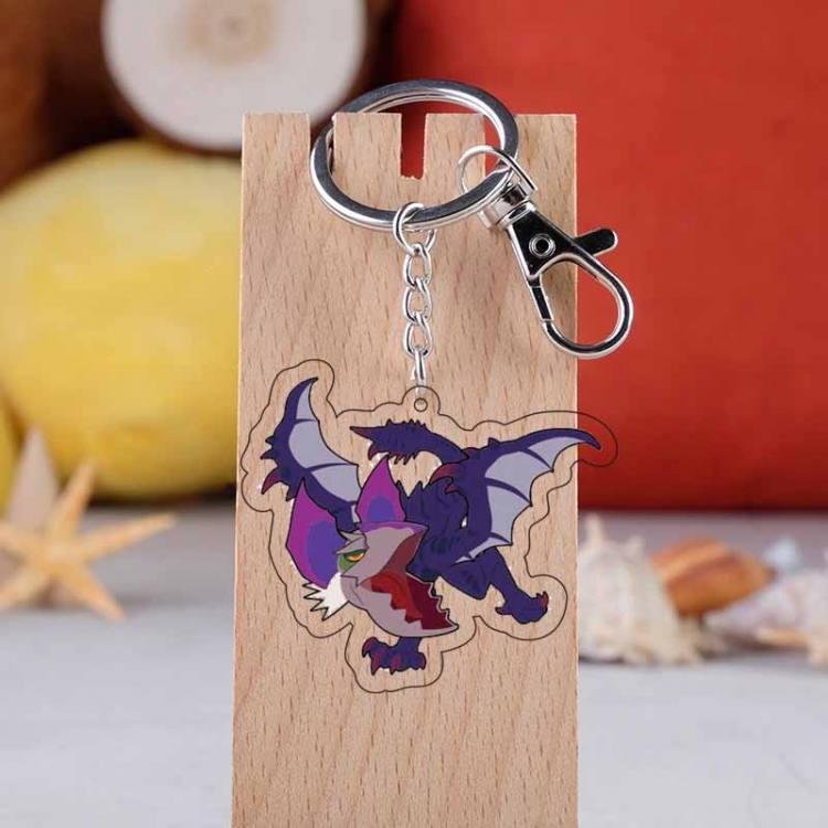 Monster Hunter Anime acrylic keychain price for 5 pcs  4797