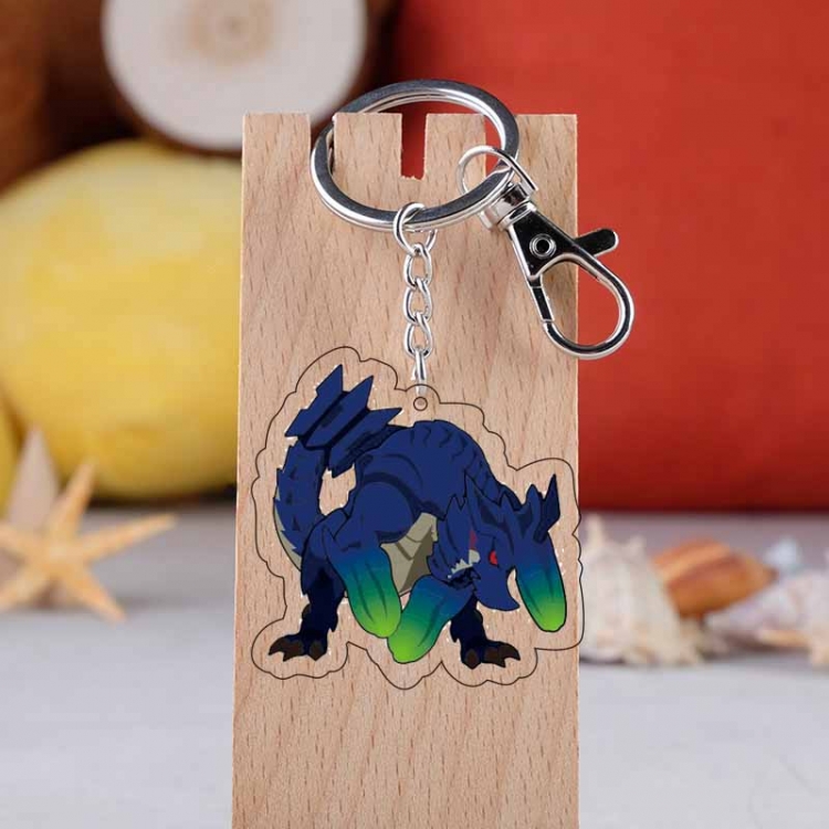Monster Hunter Anime acrylic keychain price for 5 pcs  4805
