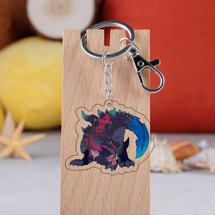 Monster Hunter Anime acrylic keychain price for 5 pcs  4802