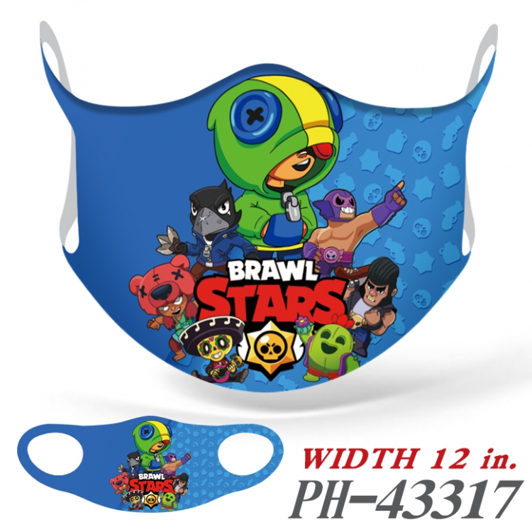 Brawl Stars Full color  Anime Ice silk  Mask   price for 5 pcs PH43317A