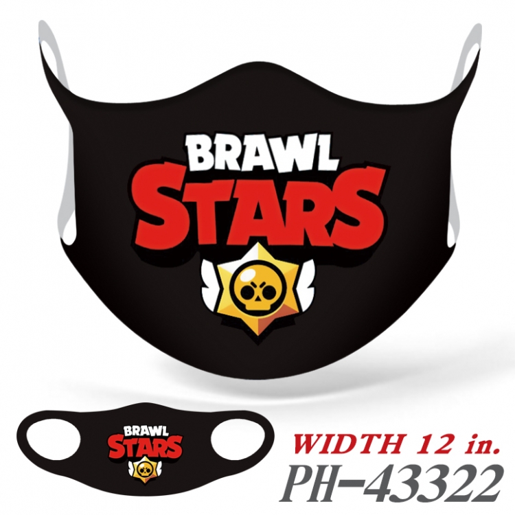 Brawl Stars Full color  Anime Ice silk  Mask   price for 5 pcs PH43322A