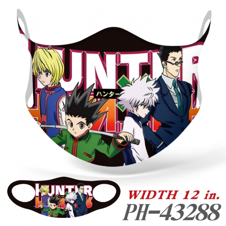 Hunter x Hunter  Full color  Anime Ice silk   Mask   price for 5 pcs PH43288A
