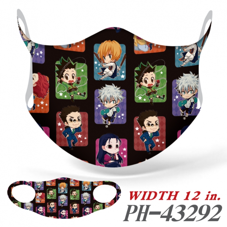 Hunter x Hunter  Full color  Anime Ice silk   Mask   price for 5 pcs PH43292A
