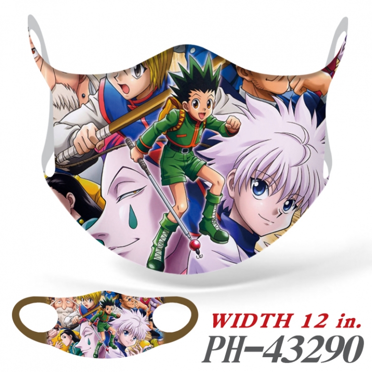 Hunter x Hunter  Full color  Anime Ice silk   Mask   price for 5 pcs PH43290A