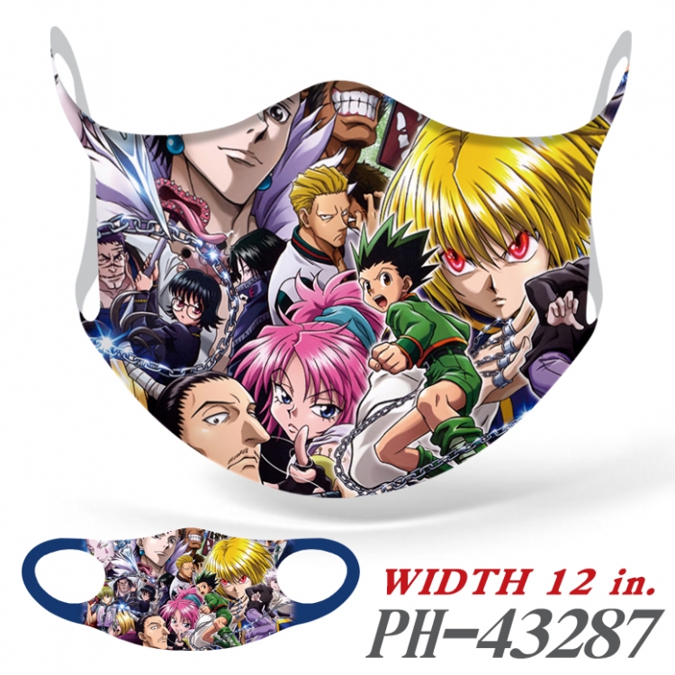 Hunter x Hunter  Full color  Anime Ice silk   Mask   price for 5 pcs PH43287A