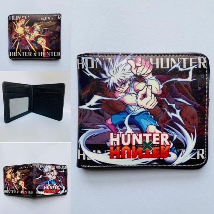 HunterXHunter Short color picture two fold wallet 11X9.5CM 60G