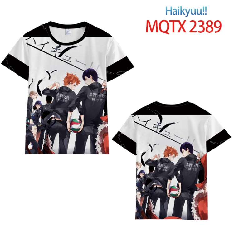 Haikyuu!! Full color printing flower short sleeve T-shirt S-5XL, 8 sizes MQTX2389