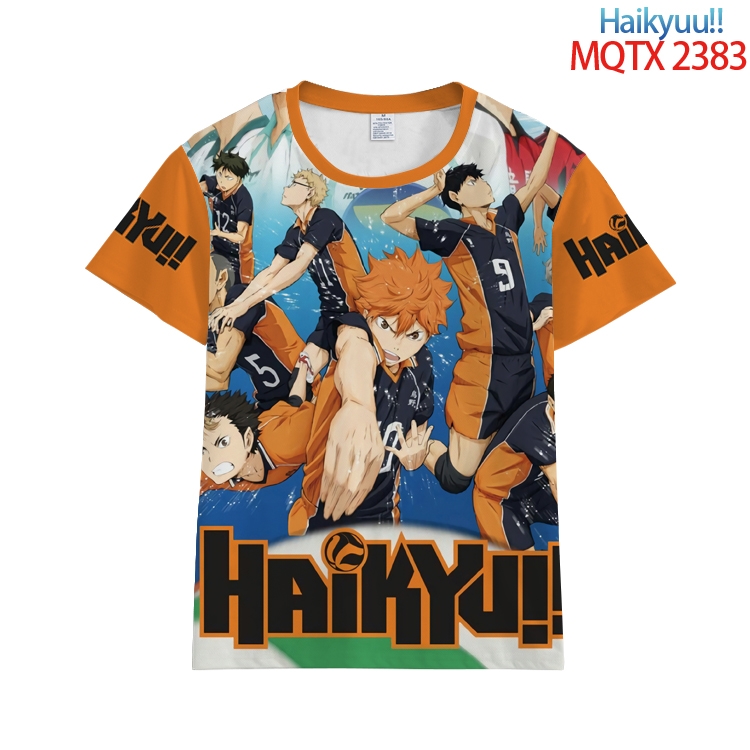 Haikyuu!! Full color printing flower short sleeve T-shirt S-5XL, 8 sizes MQTX23831
