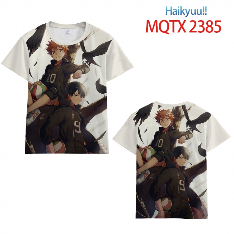 Haikyuu!! Full color printing flower short sleeve T-shirt S-5XL, 8 sizes MQTX2385
