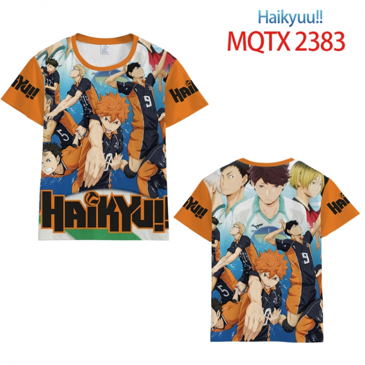 Haikyuu!! Full color printing flower short sleeve T-shirt S-5XL, 8 sizes MQTX2383