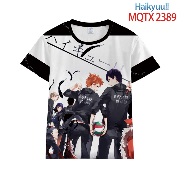 Haikyuu!! Full color printing flower short sleeve T-shirt S-5XL, 8 sizes MQTX23891