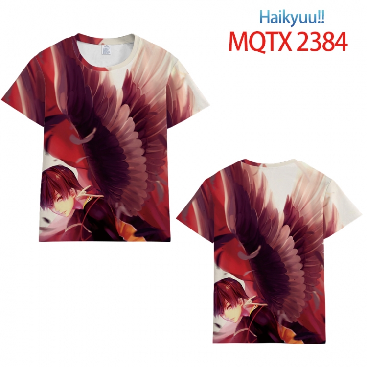 Haikyuu!! Full color printing flower short sleeve T-shirt S-5XL, 8 sizes MQTX2384