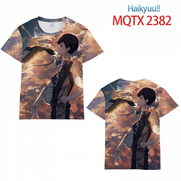 Haikyuu!! Full color printing flower short sleeve T-shirt S-5XL, 8 sizes MQTX2382