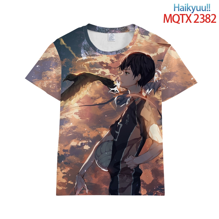 Haikyuu!! Full color printing flower short sleeve T-shirt S-5XL, 8 sizes MQTX23821