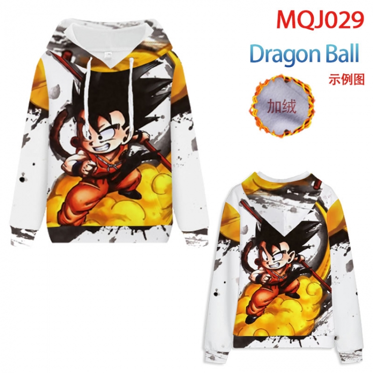 DRAGON BALL Full Color Patch velvet pocket Sweatshirt Hoodie EUR SIZE 9 sizes from XXS to XXXXL MQJ029