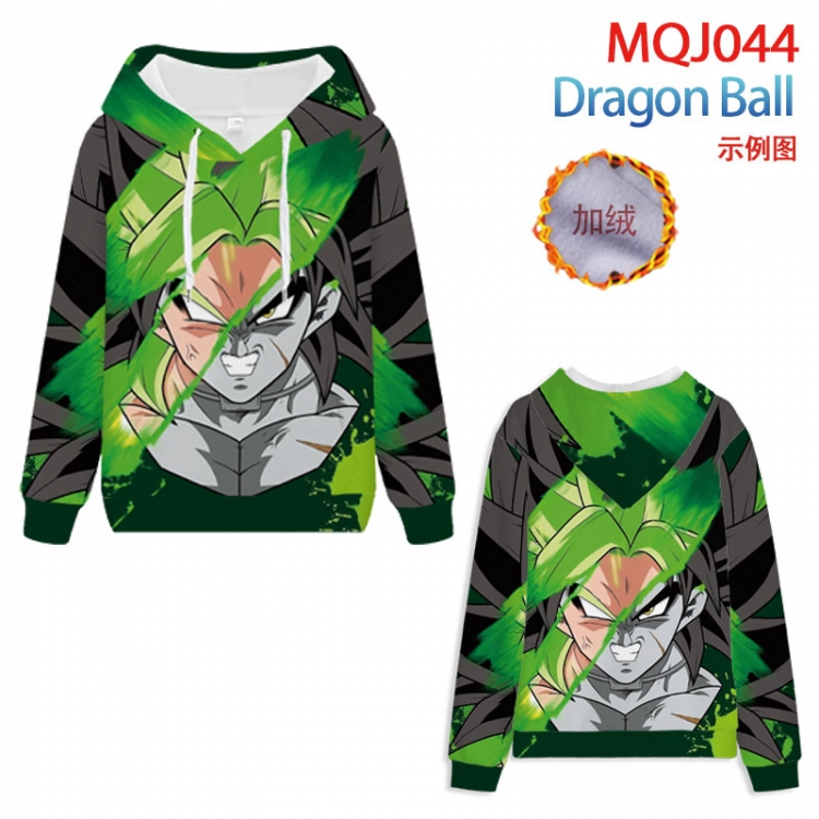 DRAGON BALL Full Color Patch velvet pocket Sweatshirt Hoodie EUR SIZE 9 sizes from XXS to XXXXL MQJ044