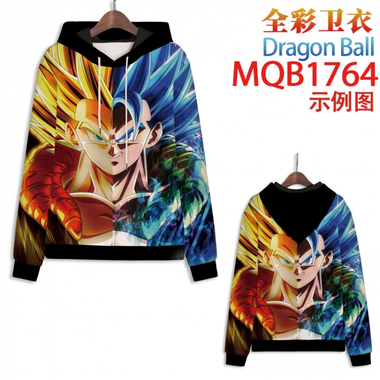 DRAGON BALL Full Color Patch pocket Sweatshirt Hoodie 8 sizes from  XS to XXXXL  MQB1764