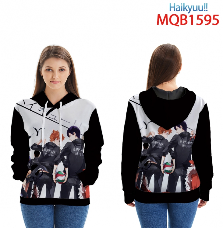 Haikyuu!! Full Color Patch pocket Sweatshirt Hoodie 8 sizes from  XS to XXXXL  MQB1595