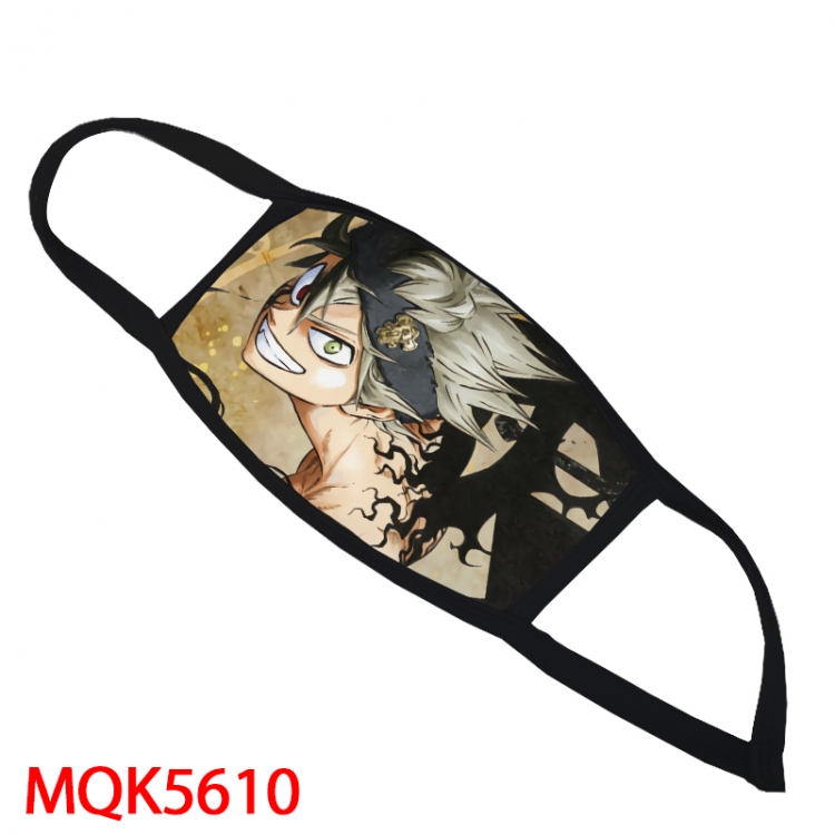 Black Clover Color printing Space cotton Masks price for 5 pcs MQK5610
