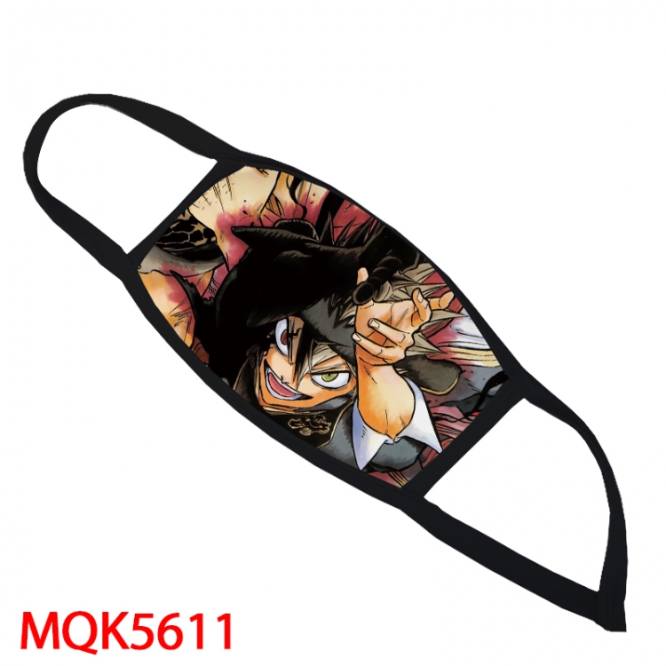 Black Clover Color printing Space cotton Masks price for 5 pcs MQK5611