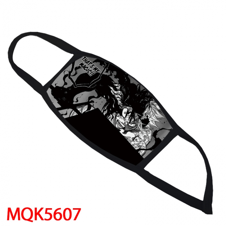 Black Clover Color printing Space cotton Masks price for 5 pcs MQK5607