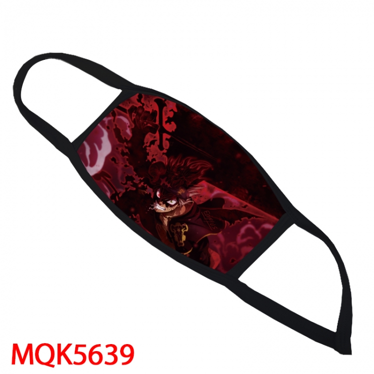 Black Clover Color printing Space cotton Masks price for 5 pcs MQK5639