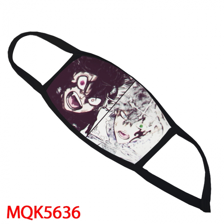 Black Clover Color printing Space cotton Masks price for 5 pcs MQK5636