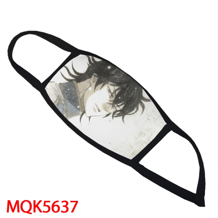 Black Clover Color printing Space cotton Masks price for 5 pcs MQK5637