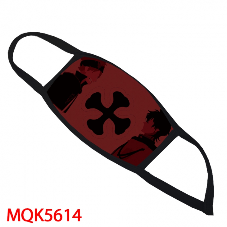 Black Clover Color printing Space cotton Masks price for 5 pcs MQK5614