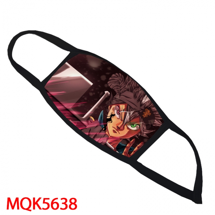 Black Clover Color printing Space cotton Masks price for 5 pcs MQK5638