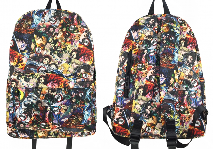 Demon Slayer Kimets Anime student backpack school bag backpack 8