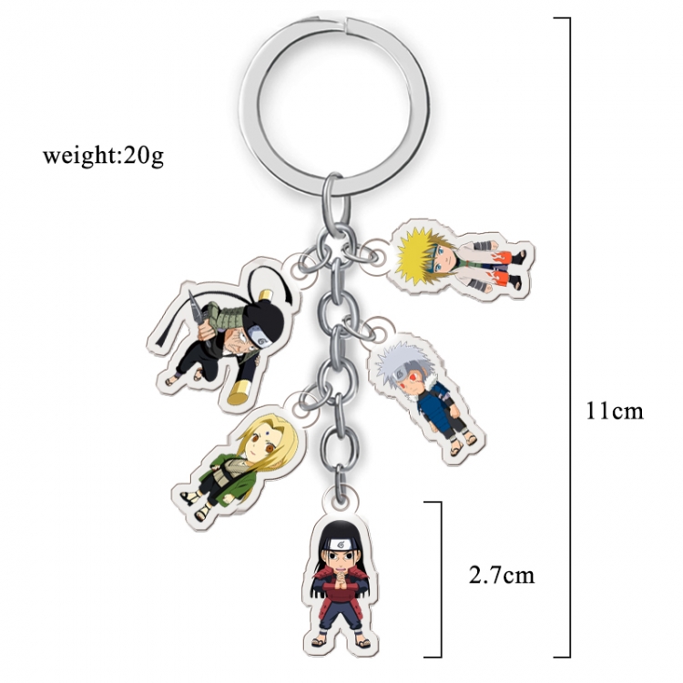 Naruto Anime acrylic keychain price for 5 pcs A150