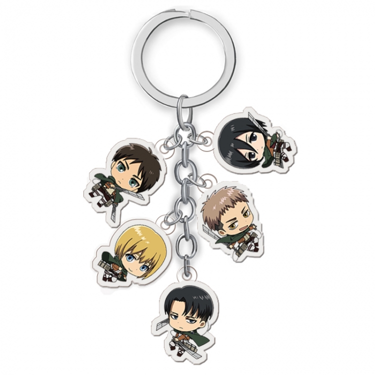 Shingeki no Kyojin Anime acrylic keychain price for 5 pcs A021