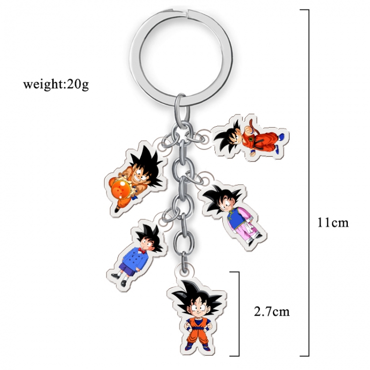 DRAGON BALL Anime acrylic keychain price for 5 pcs A143
