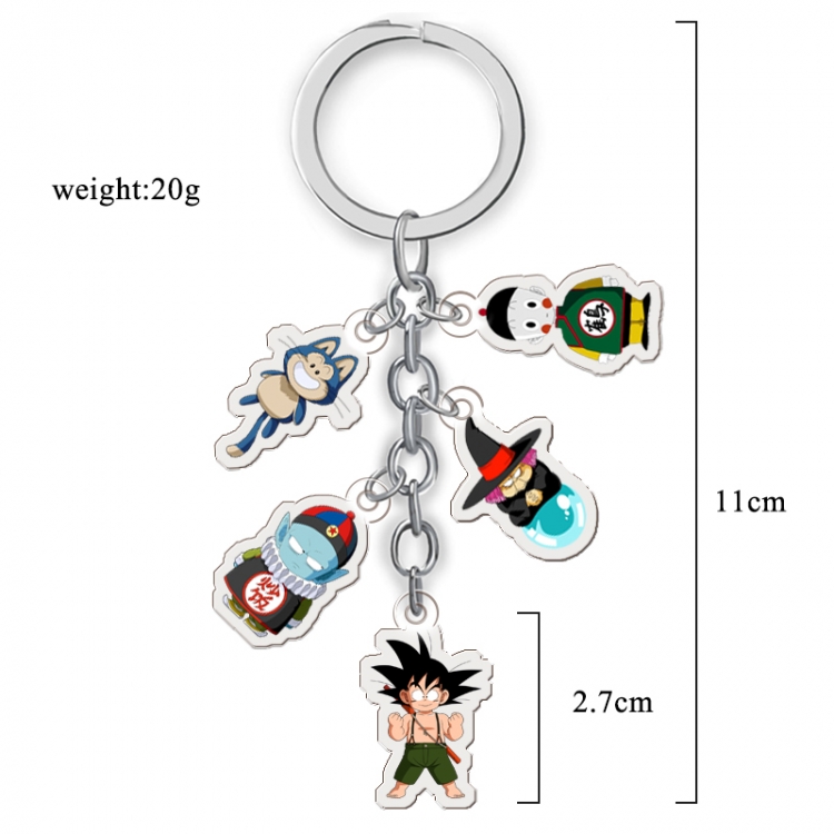 DRAGON BALL Anime acrylic keychain price for 5 pcs A145